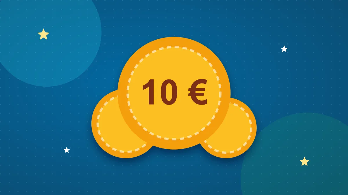 Pièces d’or illustrant un dépôt : 10 €