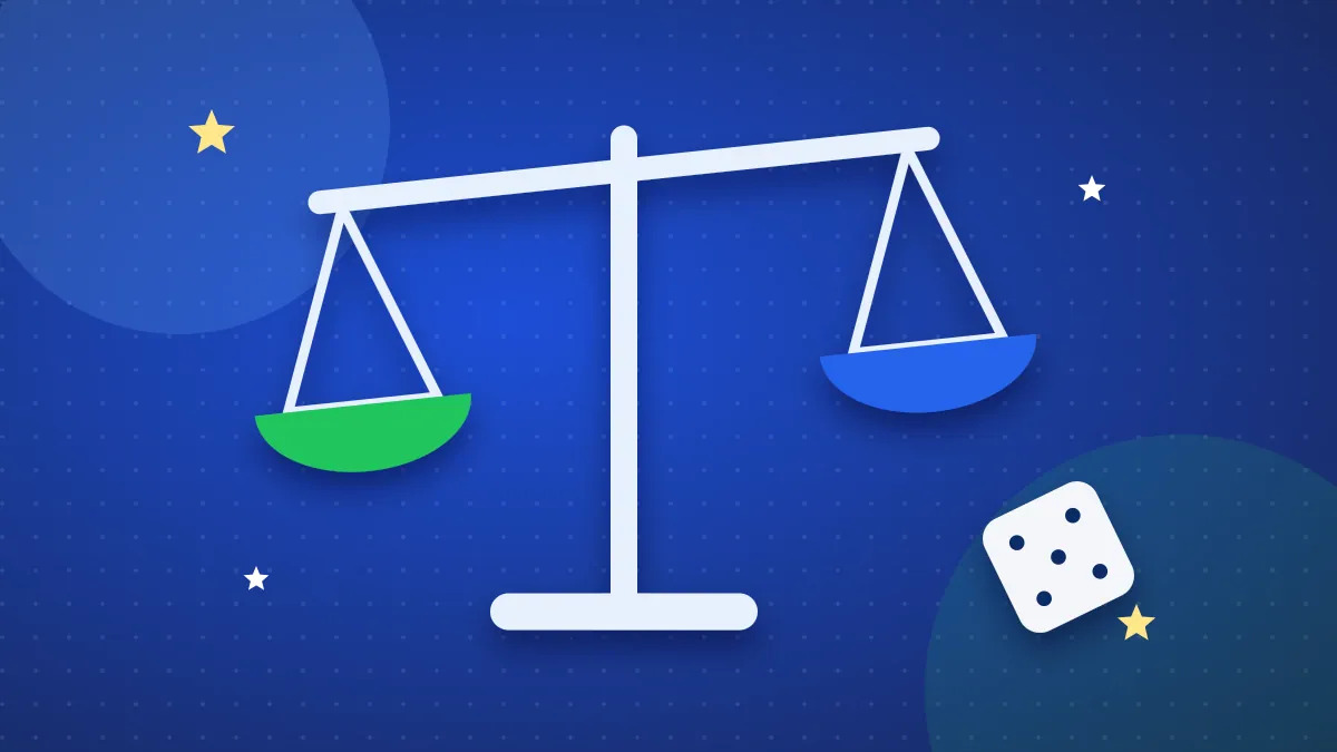 Balance qui compare deux options