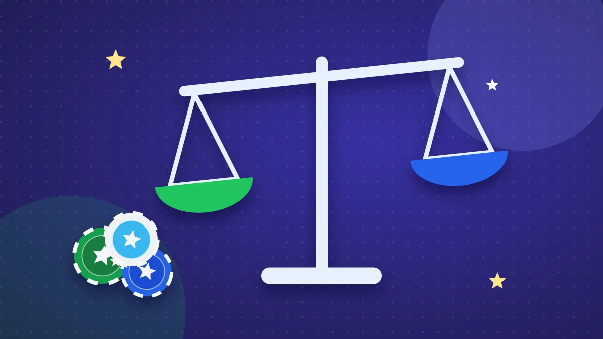Balance qui compare deux options